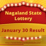 Nagaland Lottery Result Today 30.01.2024